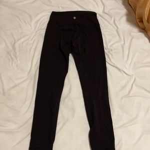 Black wunder under train high rise tight lululemon